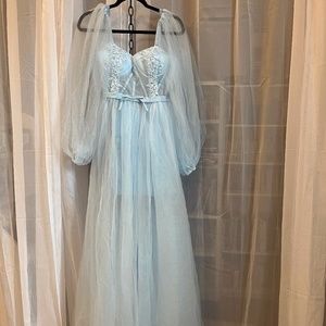 Size 2 Light Blue Prom dress from Special Order
